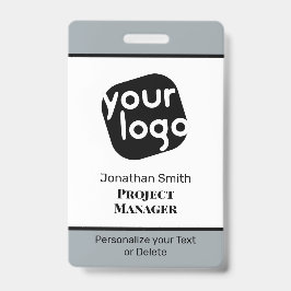    Modern Minimaal Gepersonaliseerd Conference ID  Badge