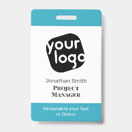    Modern Minimaal Gepersonaliseerd Conferentie ID Badge