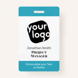    Modern Minimaal Gepersonaliseerd Conferentie ID Badge
