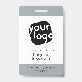    Modern Minimaal Gepersonaliseerd Conferentie ID Badge