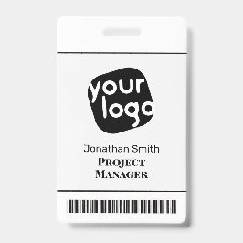   Modern Minimaal Gepersonaliseerd Conferentie ID Badge