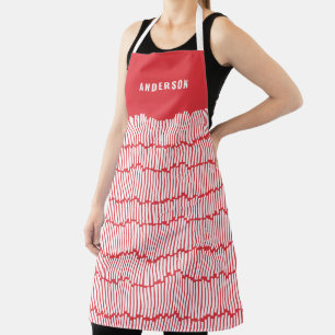 Modern minimaal grafisch elegant apron schort