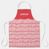 Modern minimaal grafisch elegant apron schort (Voorkant)