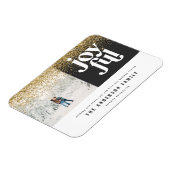 modern minimaal grafisch jochtig zwart en goud magneet (Linkerzijde)