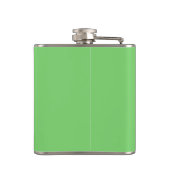 Modern minimaal groen monogram Initiaal Heupfles (Achterkant)