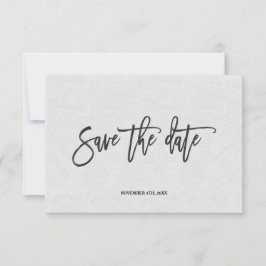 Modern minimaal handschrift Sla de datum op Save The Date