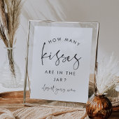 Modern minimaal hoeveel kussen douche spel teken poster