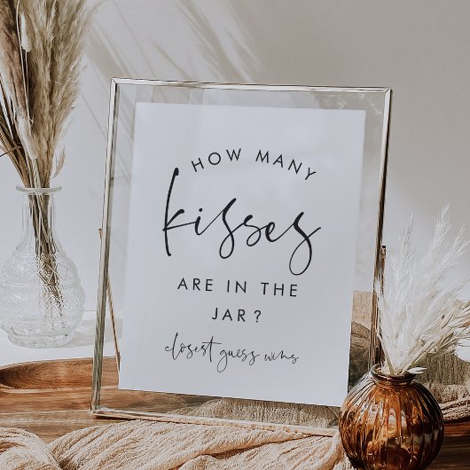 Modern minimaal hoeveel kussen douche spel teken poster