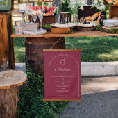 Modern minimaal | Huwelijksbar Menu Hangend Wandkleed