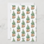 Modern minimaal jaar om kerstboom te onthouden feestdagenkaart (Achterkant)