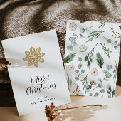 Modern minimaal Kerst elegant script Feestdagenkaart