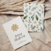 Modern minimaal Kerst elegant script Feestdagenkaart