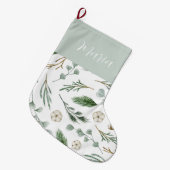 Modern minimaal Kerst elegant script Grote Kerstsok (Voorkant (Hangend))