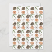 Modern minimaal kerstfeest kaart (Achterkant)