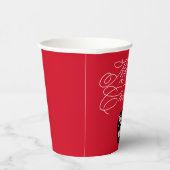 Modern Minimaal Kerstmis Persoonlijk Logo Papieren Bekers (Rechts)