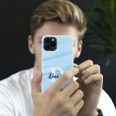 Modern minimaal klassiek elegant monogram iPhone hoesje