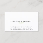 MODERN & MINIMAAL Lichtgrijs Visitekaartje (Achterkant)