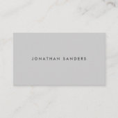 MODERN & MINIMAAL Lichtgrijs Visitekaartje (Voorkant)