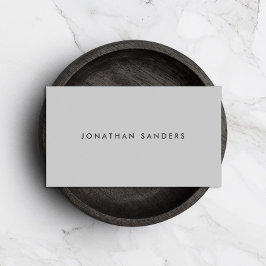 MODERN & MINIMAAL Lichtgrijs Visitekaartje