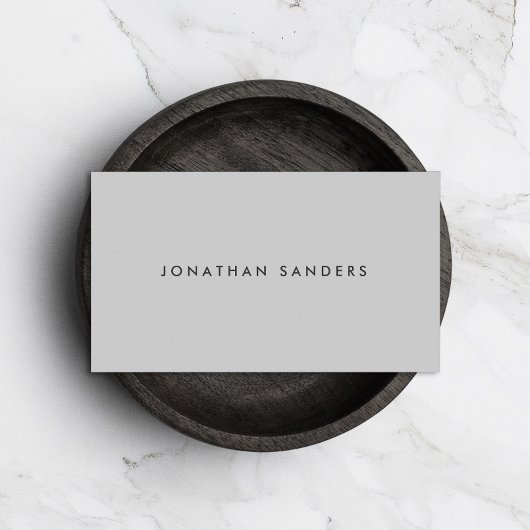 MODERN & MINIMAAL Lichtgrijs Visitekaartje