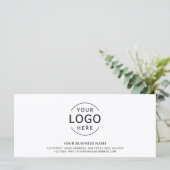 Modern minimaal Logo-cadeaubon (Staand voorkant)