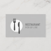 Modern Minimaal Logo Keuken Bedrijf & Restaurant  Visitekaartje (Voorkant)