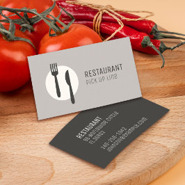 Modern Minimaal Logo Keuken Bedrijf & Restaurant  Visitekaartje