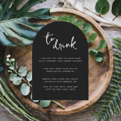 Modern minimaal | Menu Arch Drink Kaart