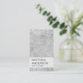 Modern, minimaal met betoncement visitekaartje (Staand voorkant)