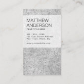 Modern, minimaal met betoncement visitekaartje (Achterkant)