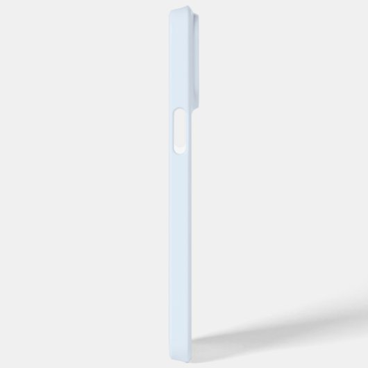 Modern minimaal monogram lichtblauw Case-Mate iPhone case (Achterkant / Rechts)