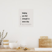 Modern Minimaal Motivatie Fysiotherapeut Gift Poster (Keuken)