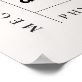 Modern Minimaal Motivatie Fysiotherapeut Gift Poster (Hoek)