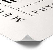 Modern Minimaal Motivatie Fysiotherapeut Gift Poster (Hoek)