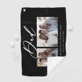 Modern minimaal multi-foetuscript-cadeau van pa aa golfhanddoek (Insitu)