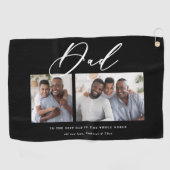Modern minimaal multi-foetuscript-cadeau van pa aa golfhanddoek (Horizontaal)