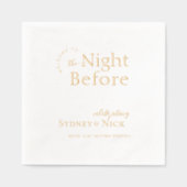 Modern minimaal | Nacht voor repetitie diner Folie Servetten (Voorkant)