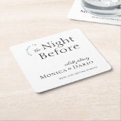 Modern minimaal | Nacht voor repetitie diner Kartonnen Onderzetters (Schuin)