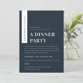 Modern Minimaal Navy Kraft Conferentie Event Logo Kaart (Staand voorkant)