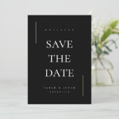 Modern Minimaal Niet-Foto Save The Date (Staand voorkant)