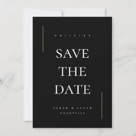 Modern Minimaal Niet-Foto Save The Date