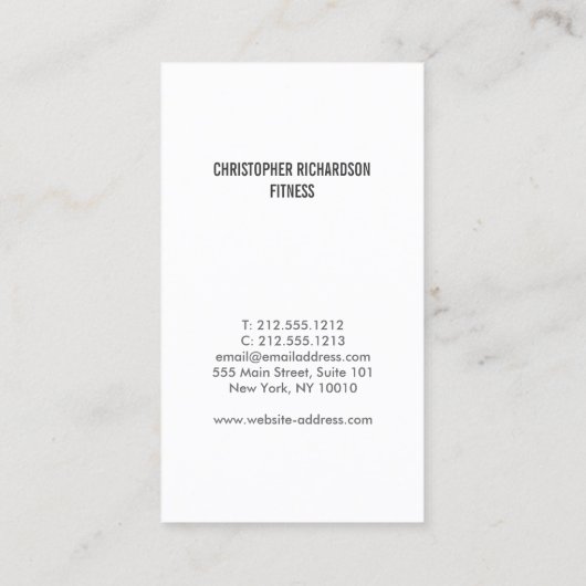 MODERN & MINIMAAL Nr. 8 Visitekaartje (Achterkant)