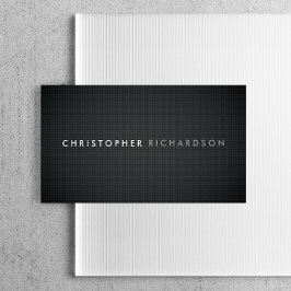 MODERN & MINIMAAL OP KOOLSTOFVEZEL VISITEKAARTJE