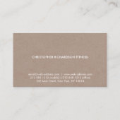 MODERN & MINIMAAL OP TAN CARDBOARD II VISITEKAARTJE (Achterkant)