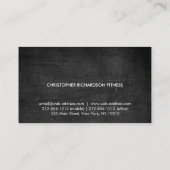 MODERN & MINIMAAL op ZWART HOUT II Visitekaartje (Achterkant)