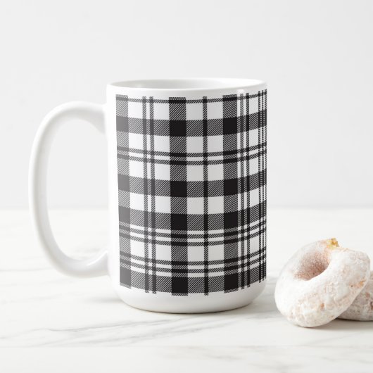 Modern Minimaal Patroon Koffiemok (Met donut)