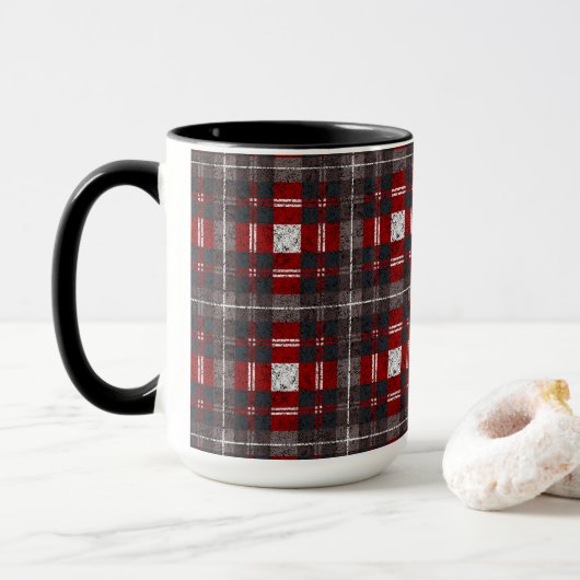 Modern Minimaal Patroon Mok (Met donut)