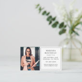 Modern Minimaal Photo Professional-Visitekaartje Visitekaartje (Staand voorkant)