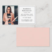 Modern Minimaal Photo Professional-Visitekaartje Visitekaartje (Voorkant / Achterkant)