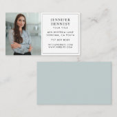 Modern Minimaal Photo Professional-Visitekaartje Visitekaartje (Voorkant / Achterkant)